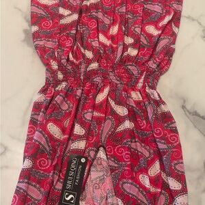Shui Long Pink Paisley Dress